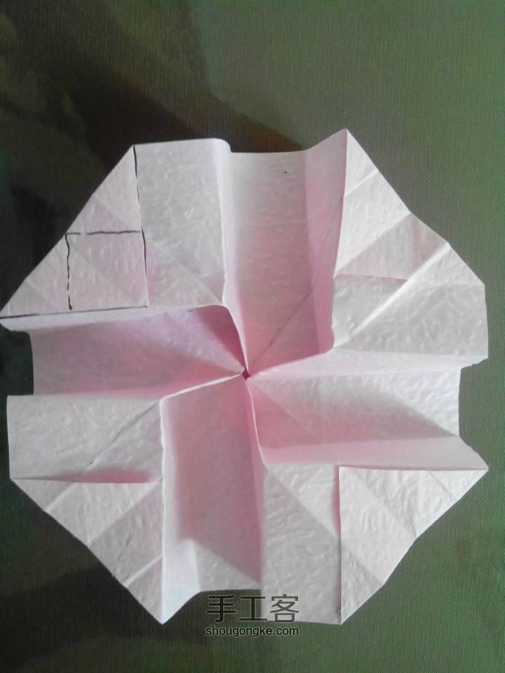 制作琦川折纸玫瑰 第18步