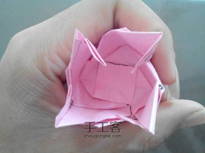 制作琦川折纸玫瑰 第27步