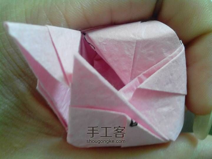 制作琦川折纸玫瑰 第29步