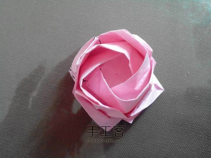 制作琦川折纸玫瑰 第34步