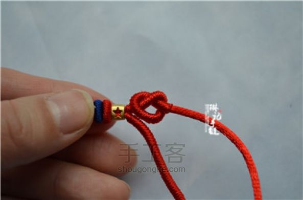 琳记手链[鸿运]手绳材料包教程 第21步