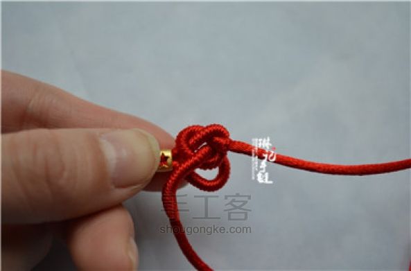 琳记手链[鸿运]手绳材料包教程 第23步