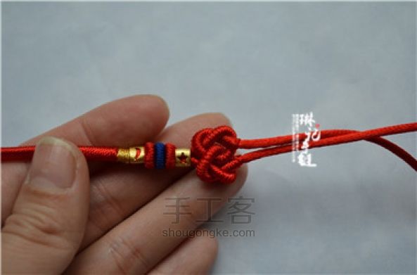 琳记手链[鸿运]手绳材料包教程 第25步