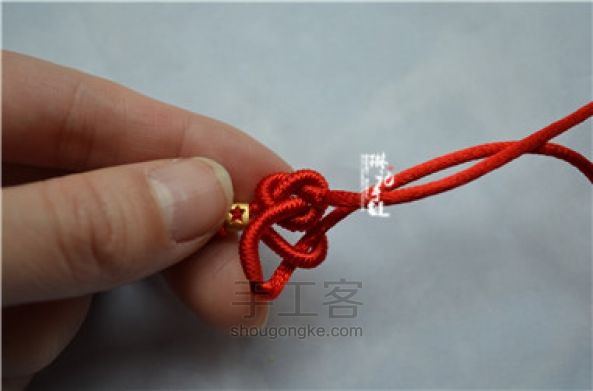 琳记手链[鸿运]手绳材料包教程 第24步