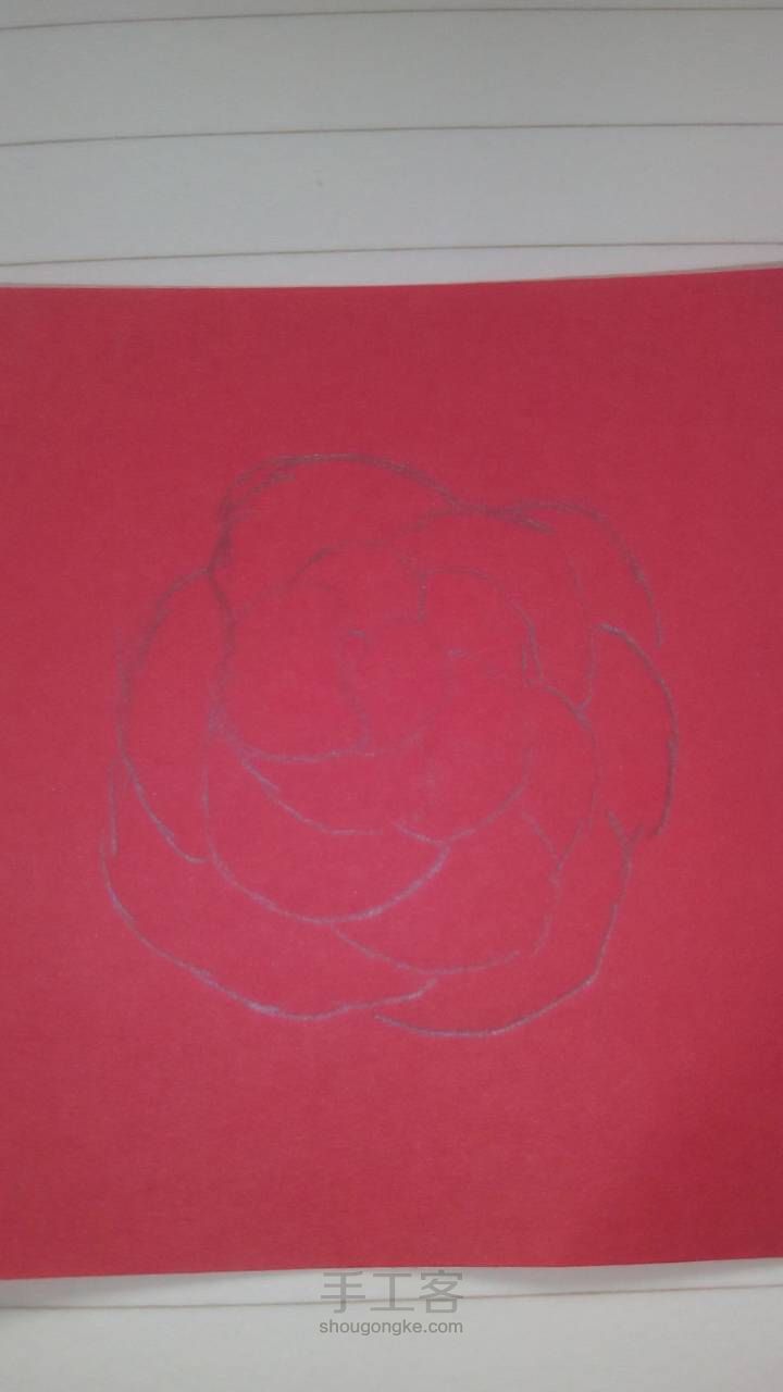 剪纸玫瑰 第1步
