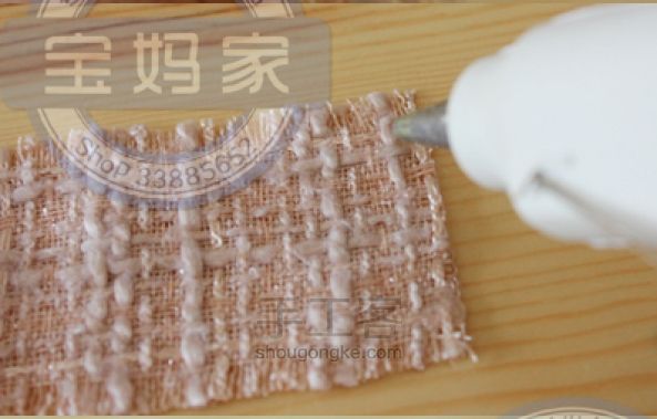 高档大气上档次的水貂毛发夹~ 第2步