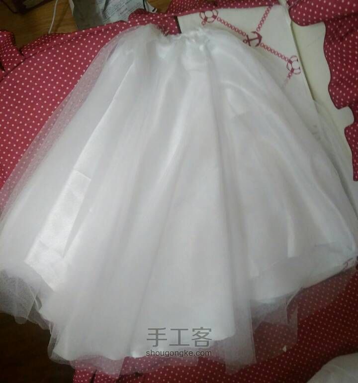 【简小姐】白色抹胸四层婚纱 第8步