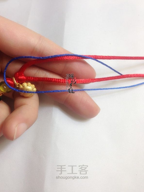 琳记手链[锦簇]手绳材料包教程 第21步