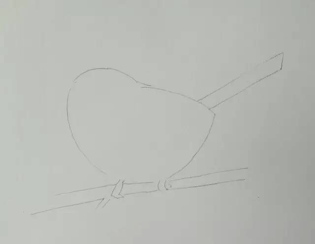 【颖】画一个可爱的小鸟 第3步