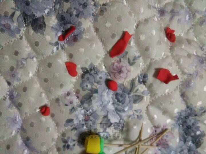 玫瑰花。 第3步