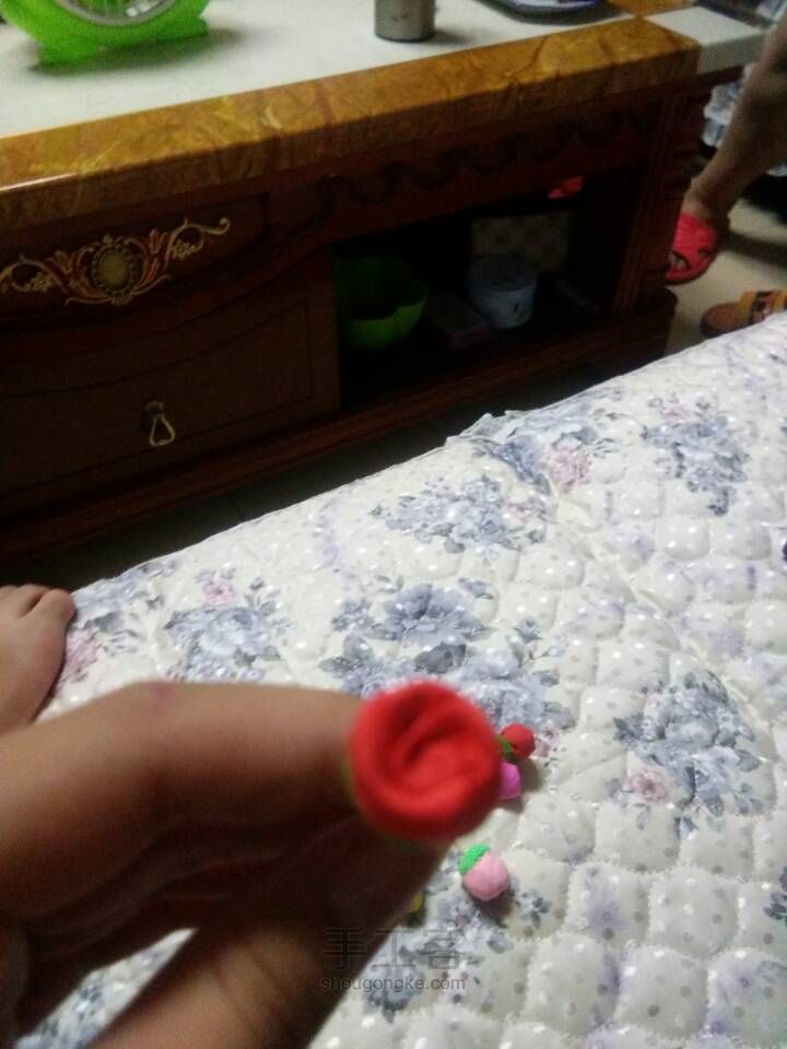 玫瑰花。 第7步