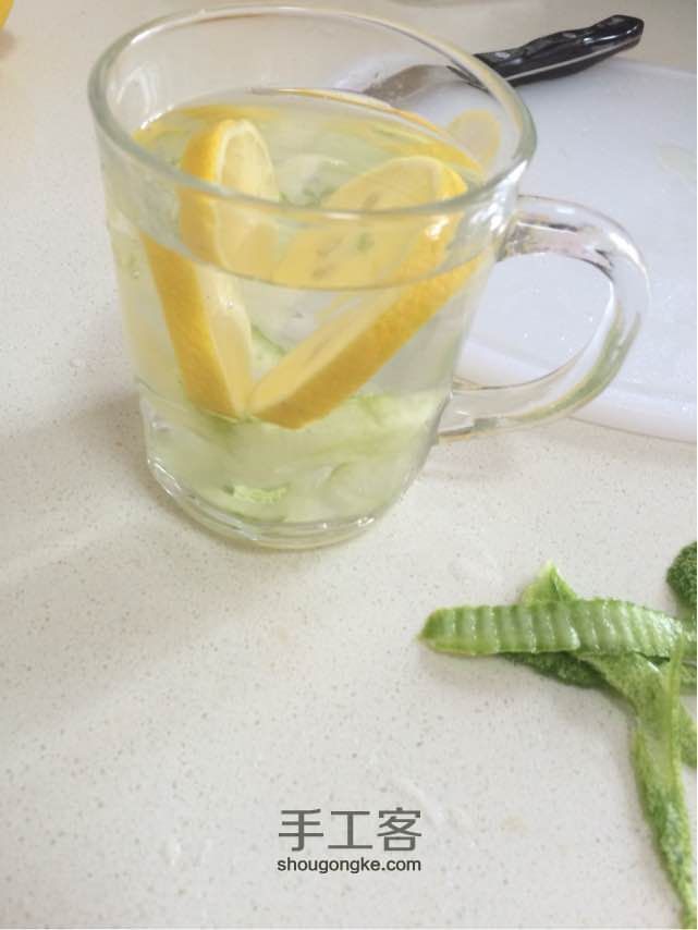 夏日解暑小清新黄瓜蜂蜜柠檬水🍃 第5步