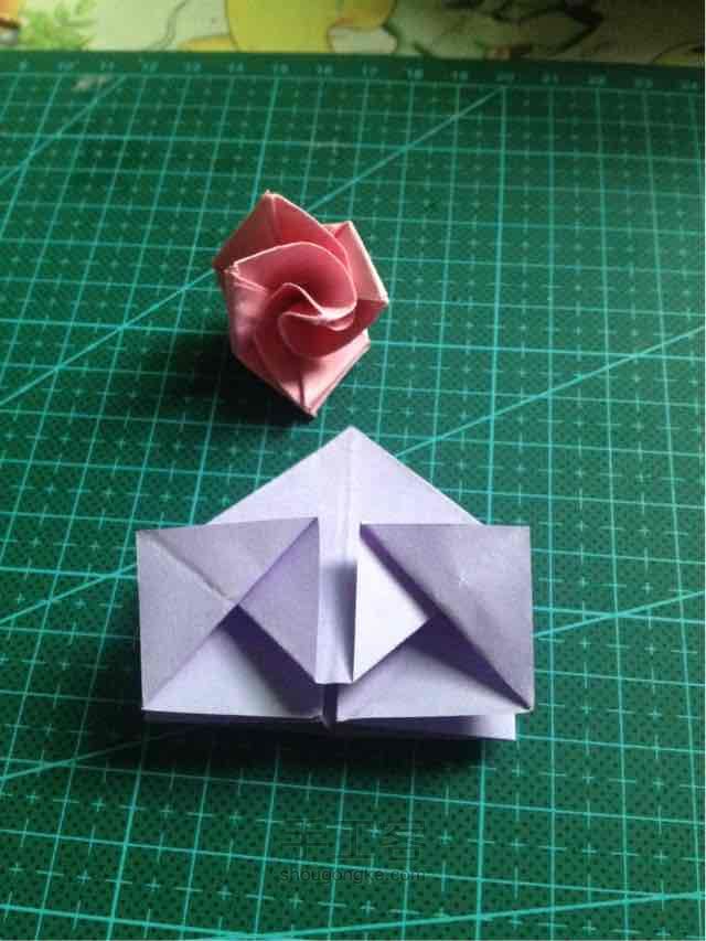 纸折玫瑰花🌹 第8步