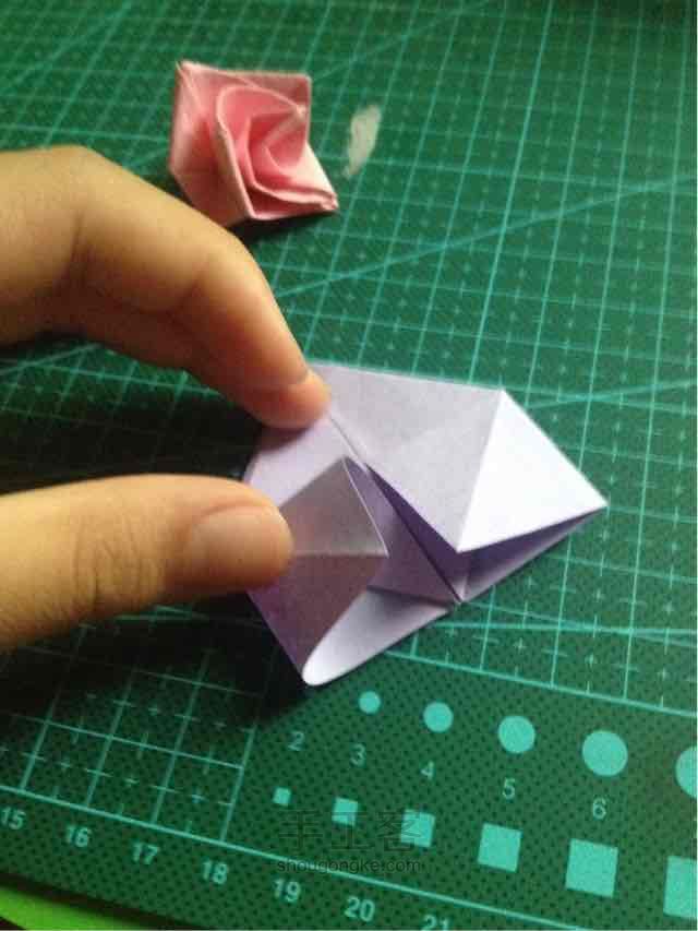 纸折玫瑰花🌹 第7步