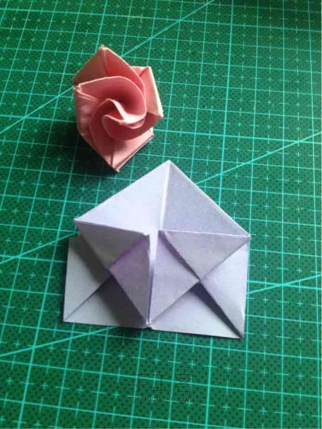 纸折玫瑰花🌹 第13步