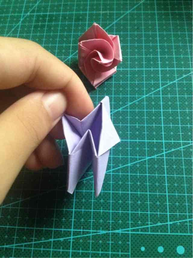 纸折玫瑰花🌹 第17步