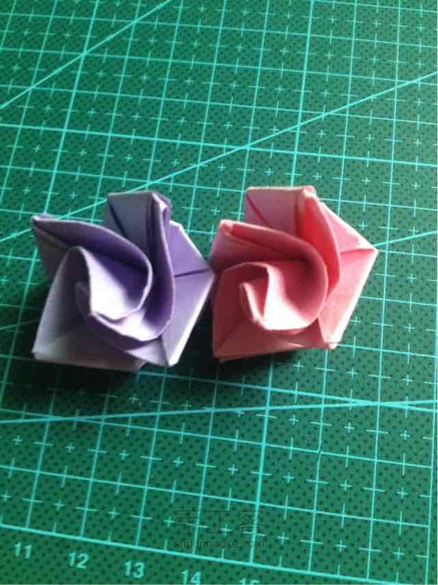 纸折玫瑰花🌹 第21步