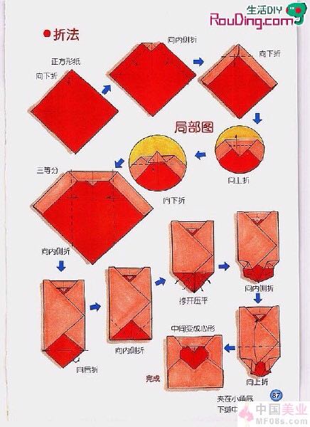 各种信的折法 第4步