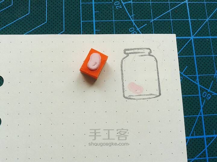 教你做小清新的手帐之橡皮章(印章)篇 第4步