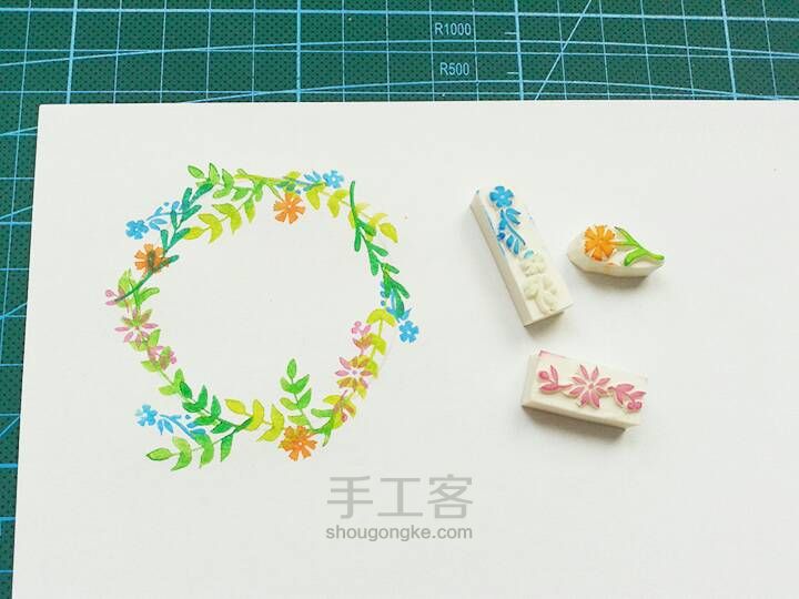 教你做小清新的手帐之橡皮章(印章)篇 第27步
