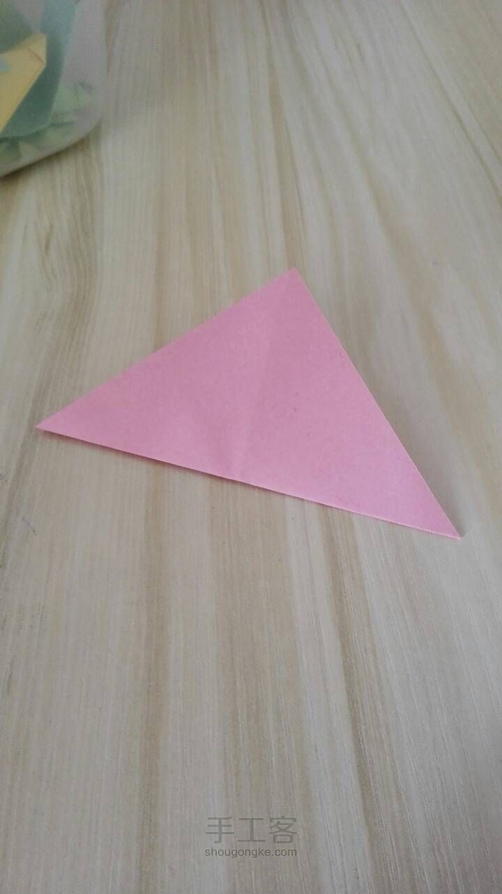 樱花折纸。 第2步
