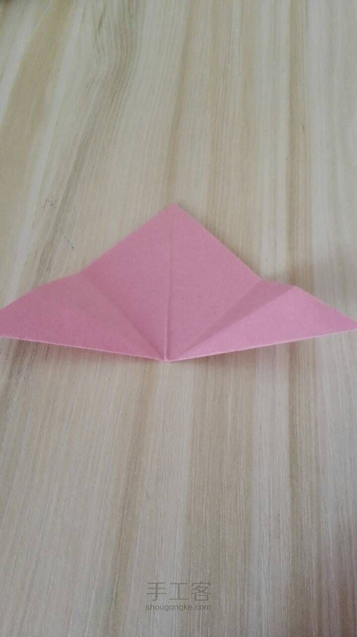 樱花折纸。 第7步