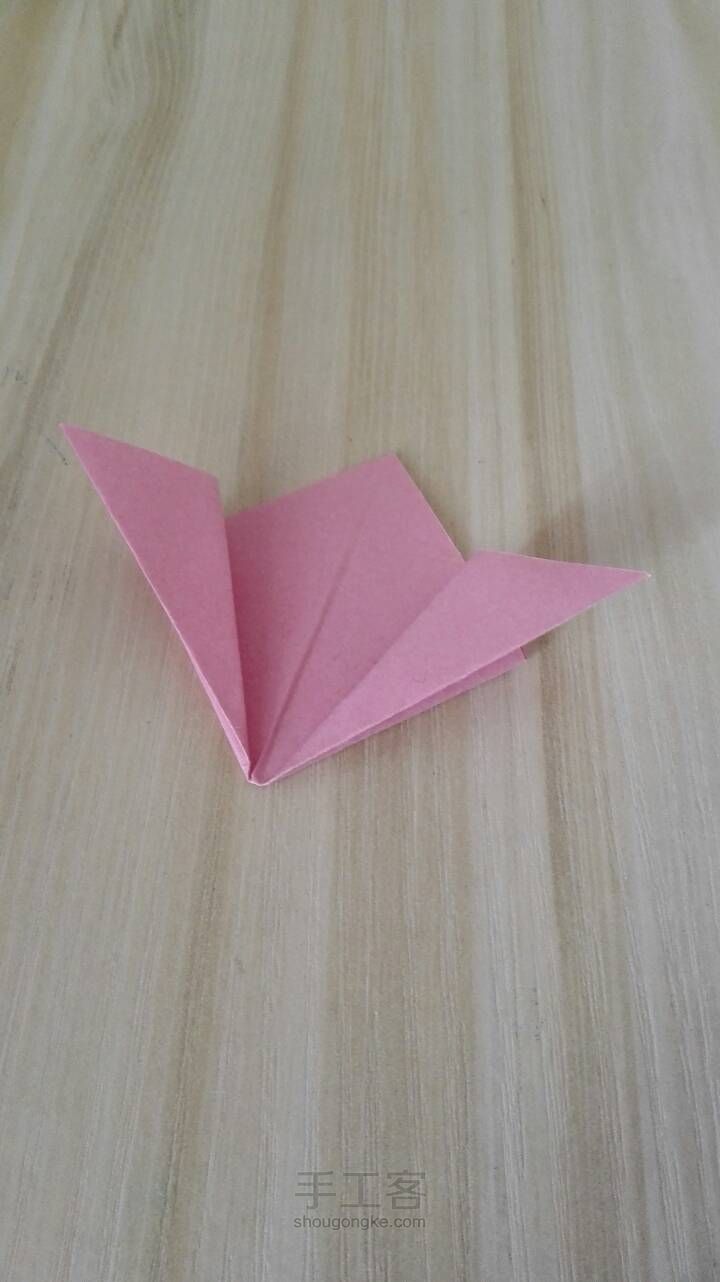 樱花折纸。 第6步
