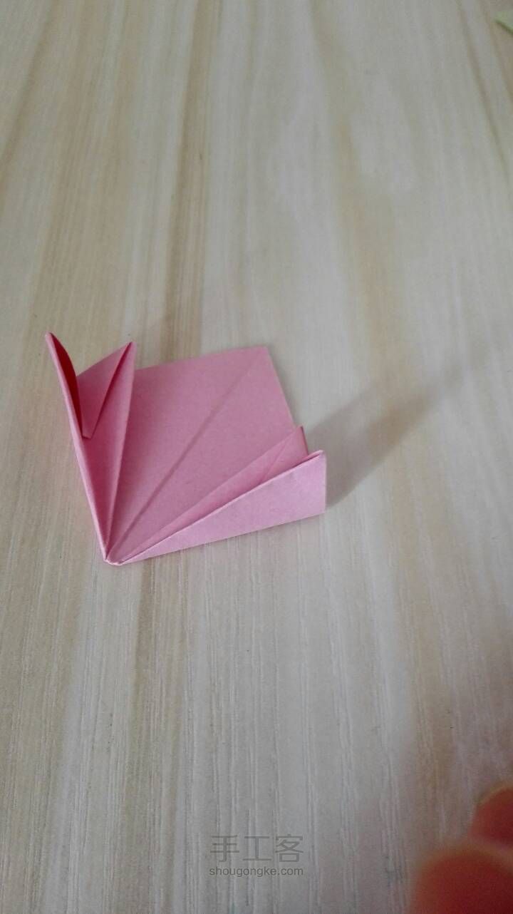 樱花折纸。 第10步