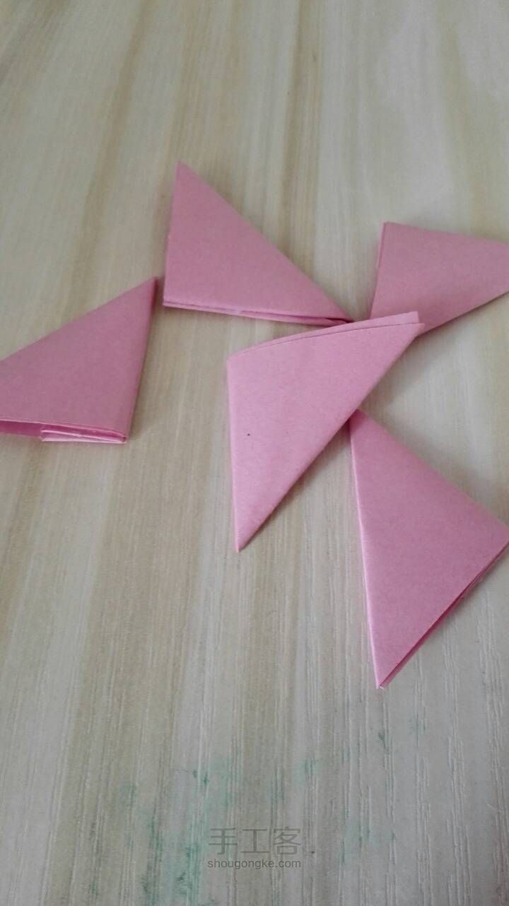 樱花折纸。 第12步
