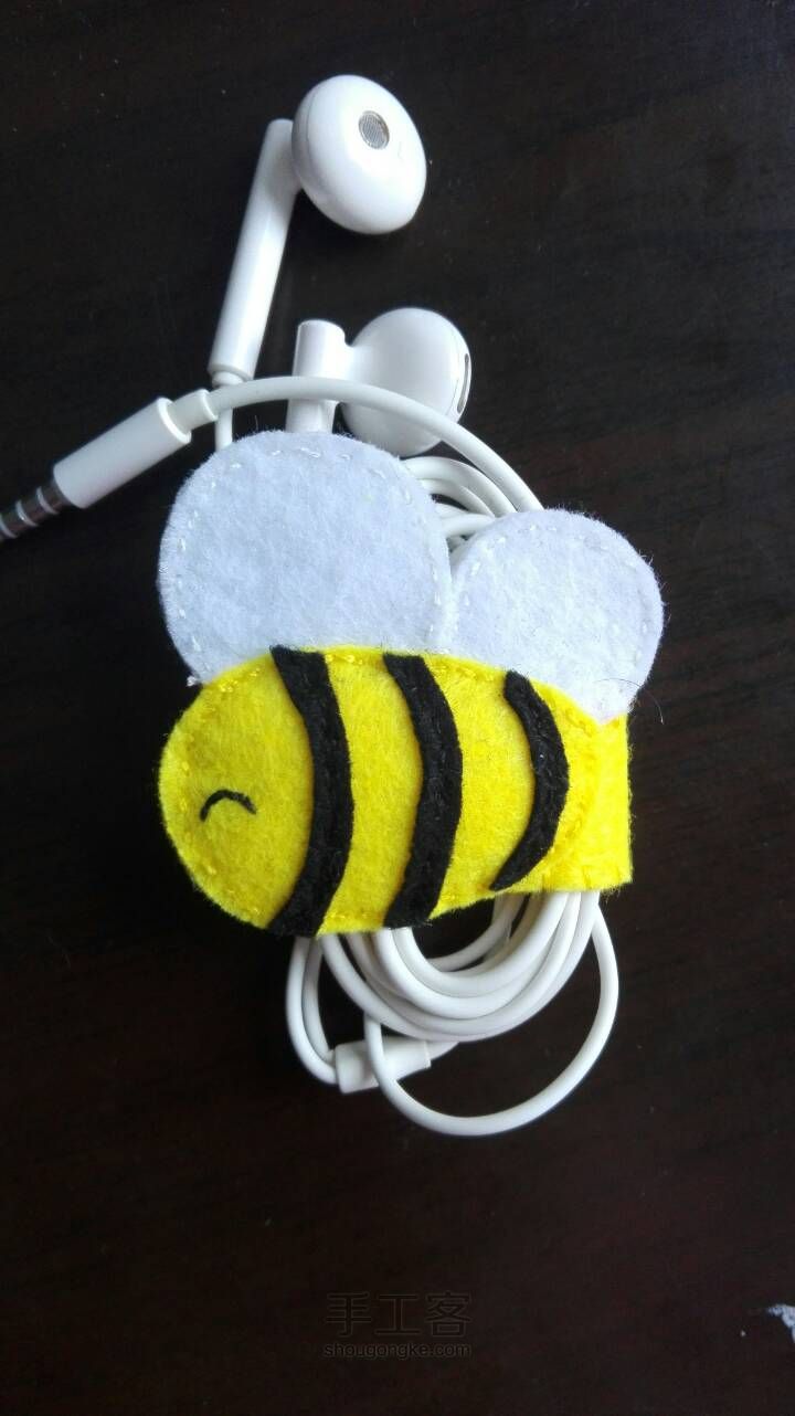 蜜蜂专属耳机绕线～ 第9步