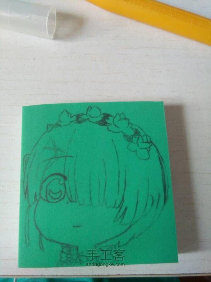 立体拼豆洛天依 第23步