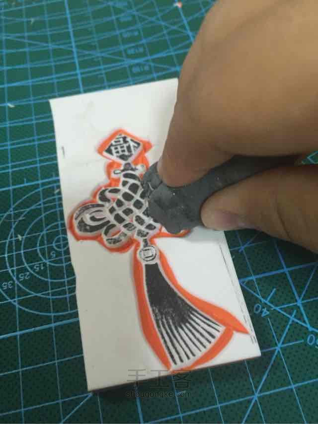 一个中国结/橡皮章 第7步