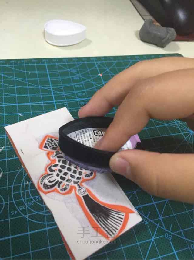 一个中国结/橡皮章 第8步