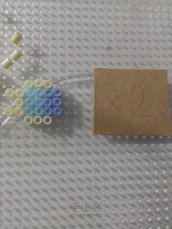 立体拼豆洛天依 第25步