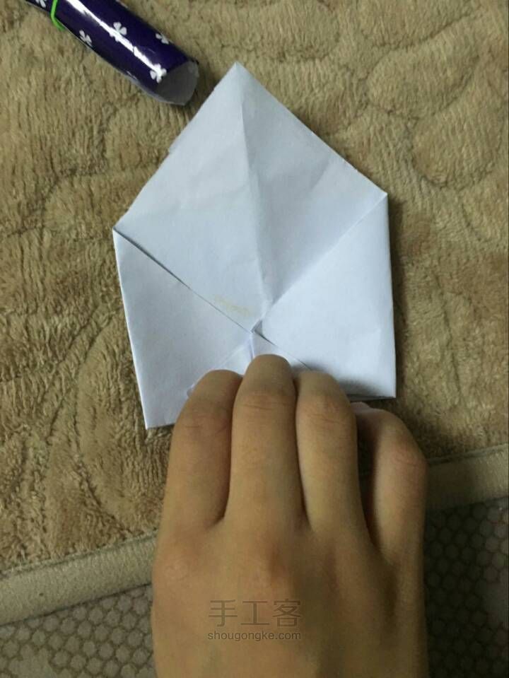 手工折纸信封 第5步