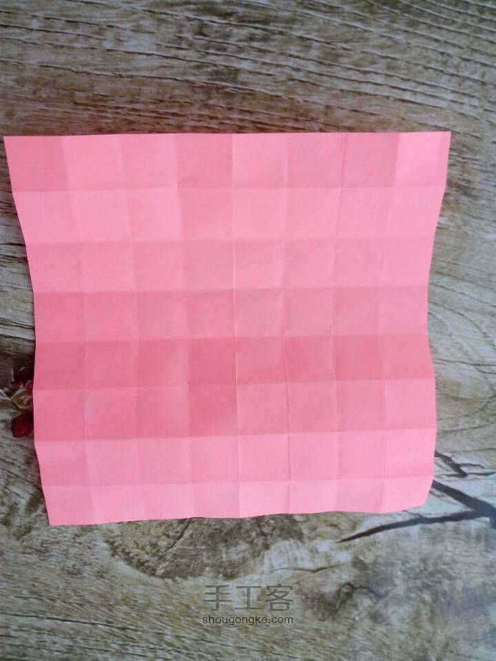 超详细改良版玫瑰花折纸教程不喜勿喷 第1步