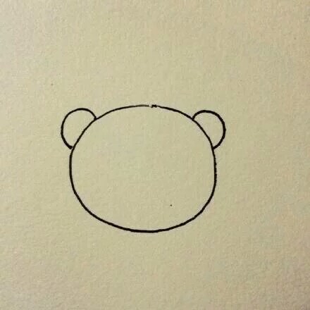 论如何画一只国宝大熊猫 第1步