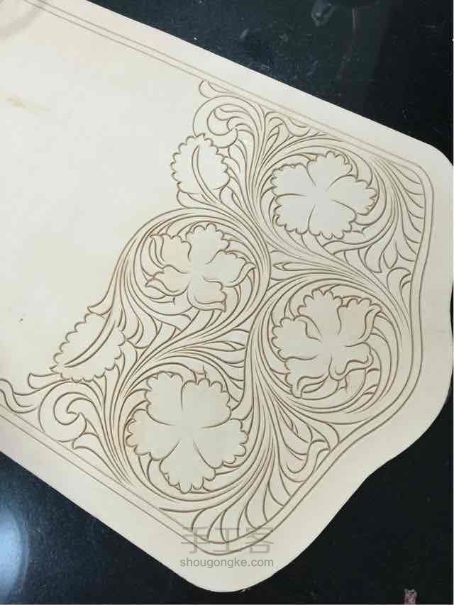 唐草手拿包 第2步
