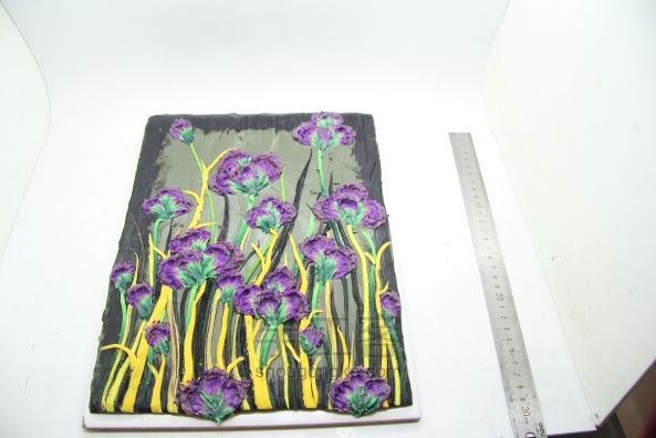 软陶壁画-紫气东来 第20步