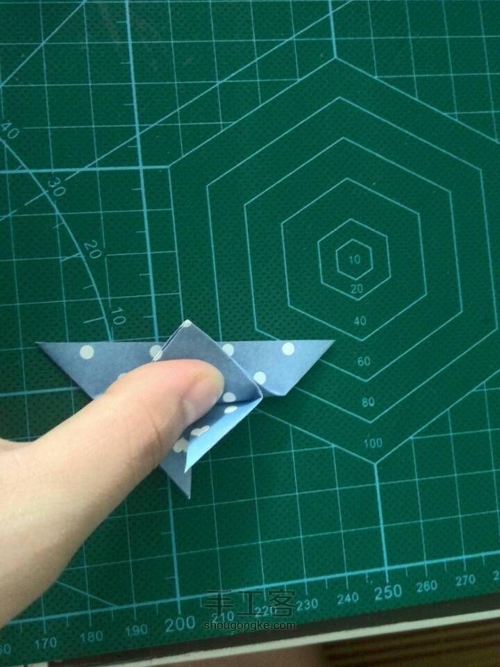 立体蝴蝶折纸 第9步