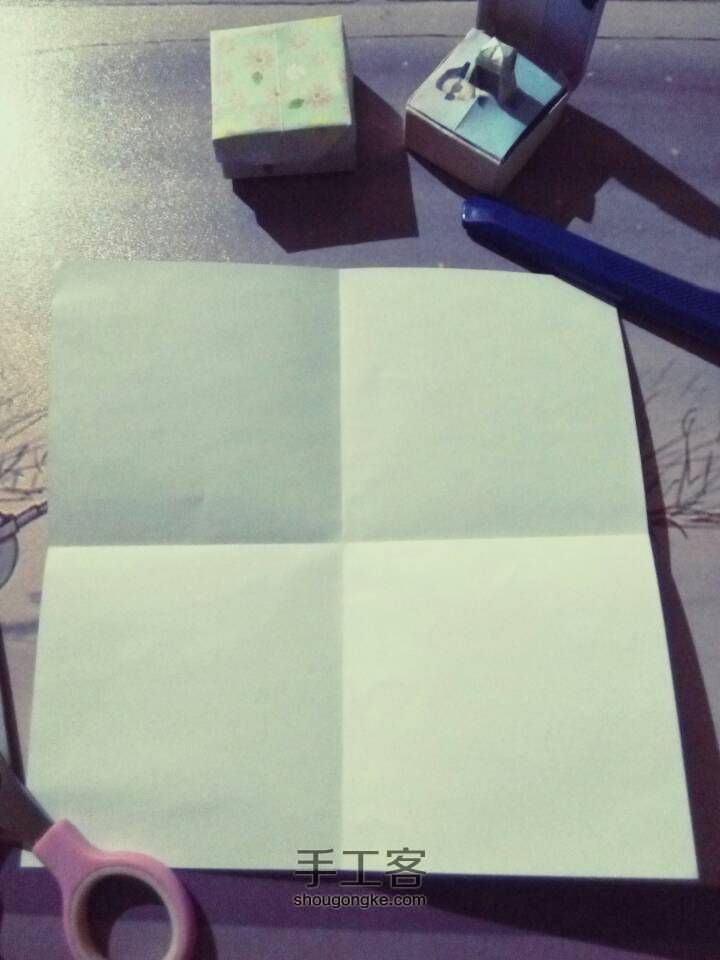 【求婚礼盒】一纸折成（不带里面的教程）-by沐念 第3步