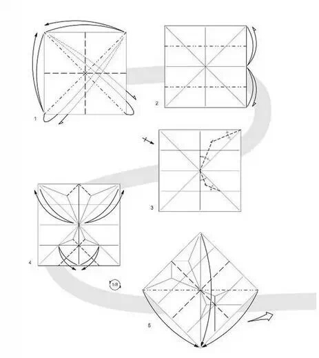 折纸·书签（1） 第1步