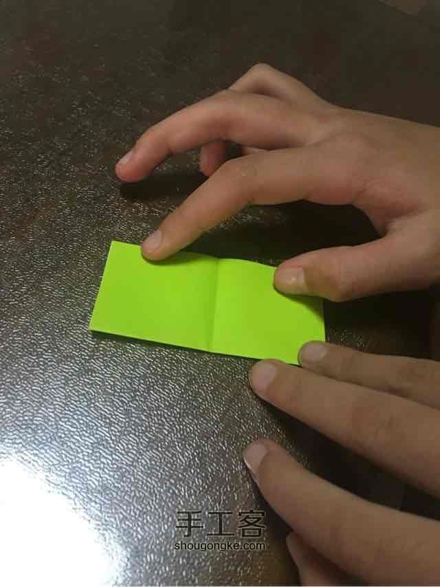 许愿彩虹千纸鹤 第4步