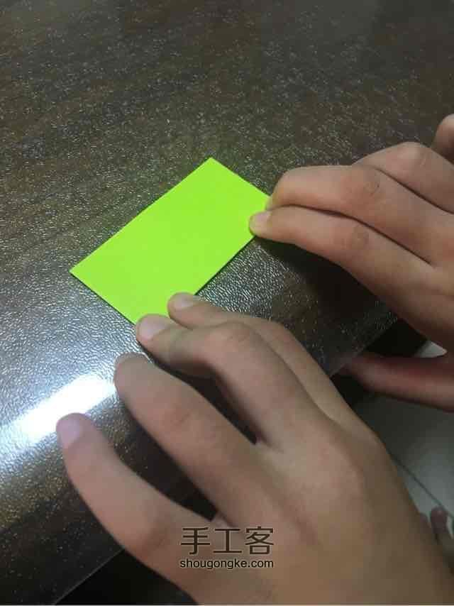 许愿彩虹千纸鹤 第3步
