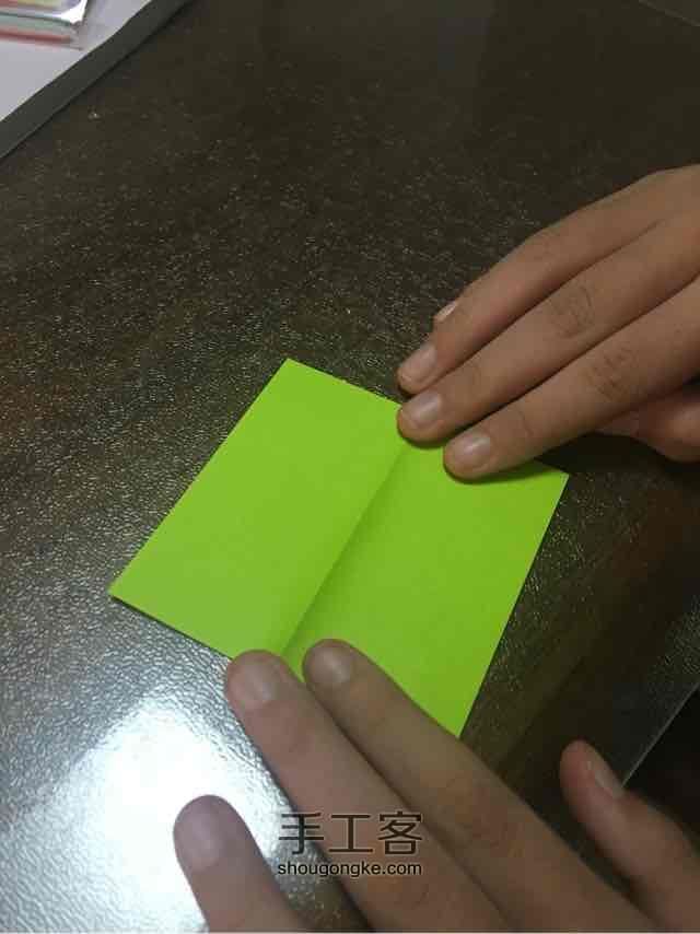 许愿彩虹千纸鹤 第2步