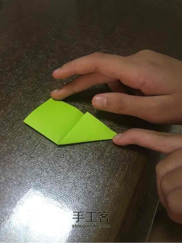 许愿彩虹千纸鹤 第6步