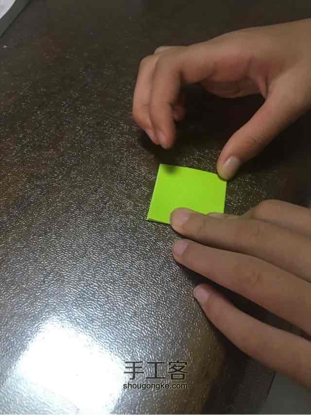 许愿彩虹千纸鹤 第5步
