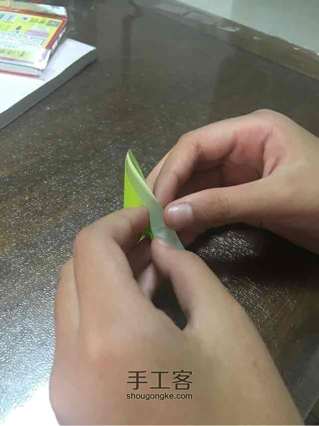 许愿彩虹千纸鹤 第8步