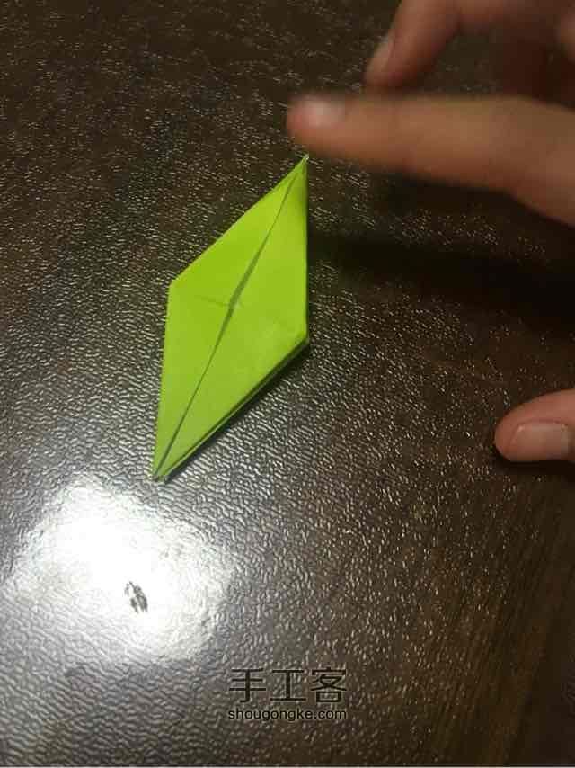 许愿彩虹千纸鹤 第14步