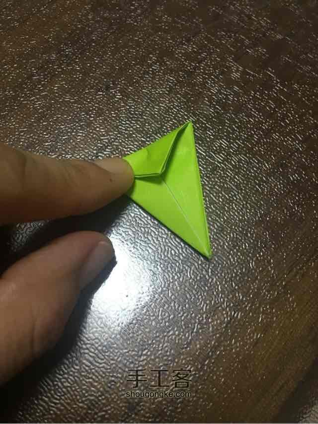许愿彩虹千纸鹤 第12步